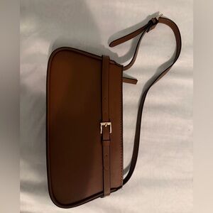 H&M Tan Shoulder Bag with Buckle Accent